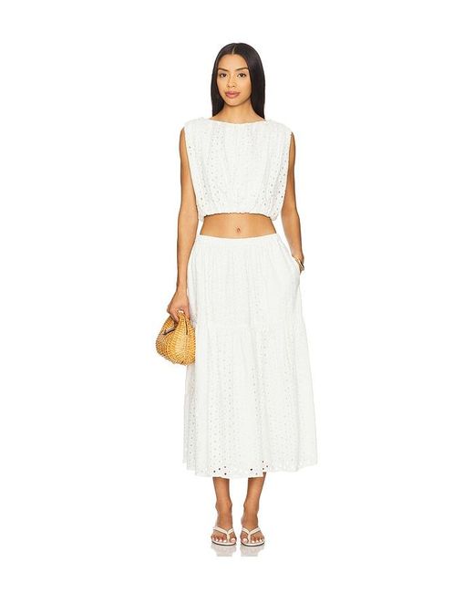 Astr White Nalley Skirt