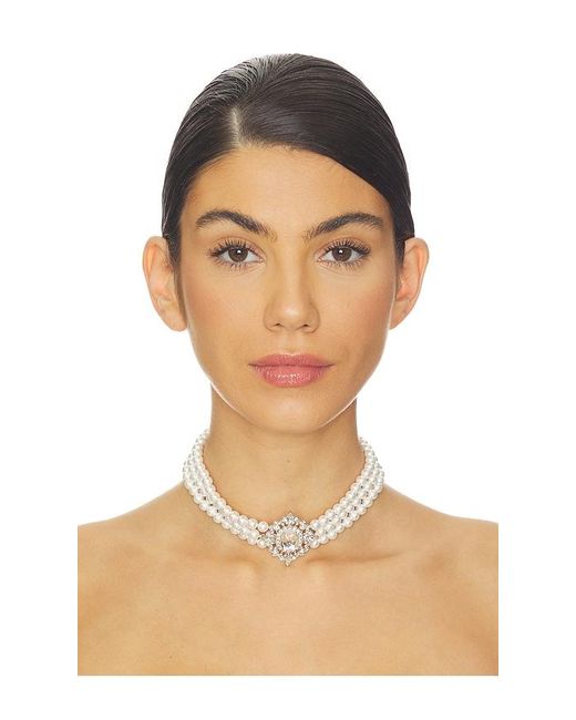 Self-Portrait White Schmuck Necklace