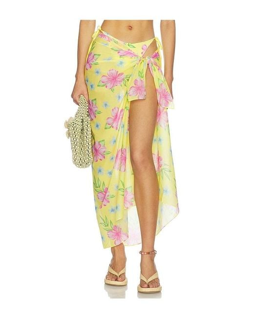 Frankie's Bikinis Yellow Alessia Sarong
