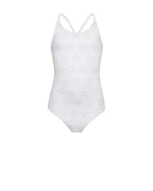 Beach Riot White Kids Little Julia One Piece Swimsuit