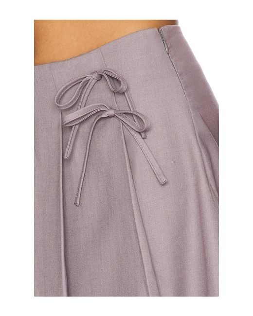 MORE TO COME Gray Nerissa Mini Skirt