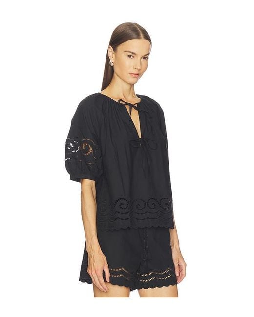 Rails Black Catalene Top