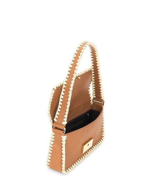 Rebecca Minkoff Berkley ラフィア付きフラップショルダー White