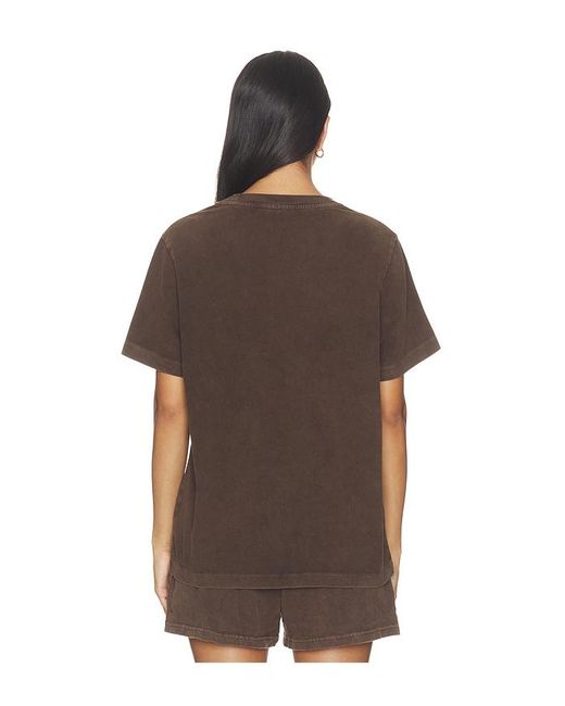 The Upside Brown Soho Eva Crew Neck Tee