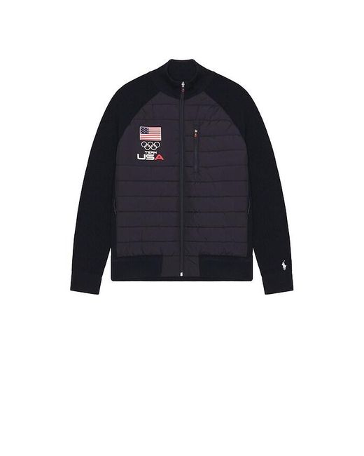 Polo Ralph Lauren Blue Winter Olympics Nylon Sweater Full Zip for men