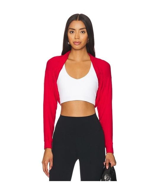 Beyond Yoga Red Duet 2-Way Convertible Shrug