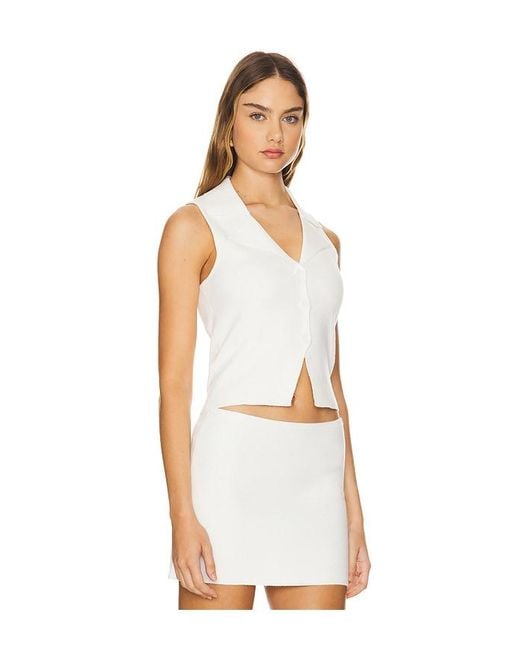 MAJORELLE White Mielle Vest