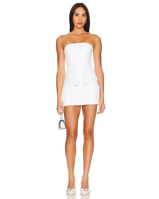 Camila Coelho White Wynwood Mini Dress