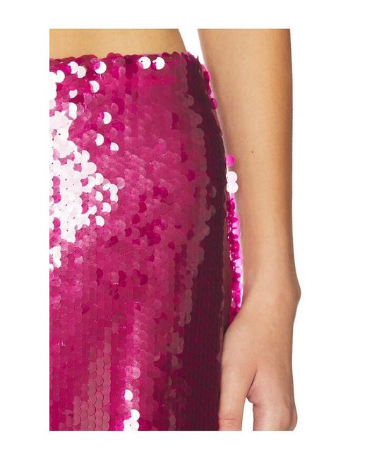 MOTHER OF ALL Red Mela Sequins Skirt