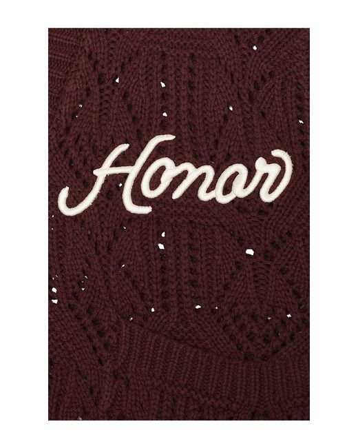 Honor The Gift Purple Cable Cardigan for men
