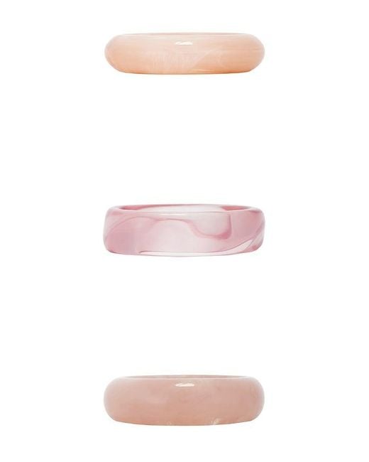 Luv Aj Pink The Formentera Bangle Set