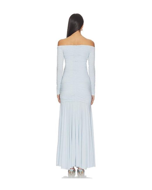 BUMPSUIT White Airbrush Off The Shoulder Dress