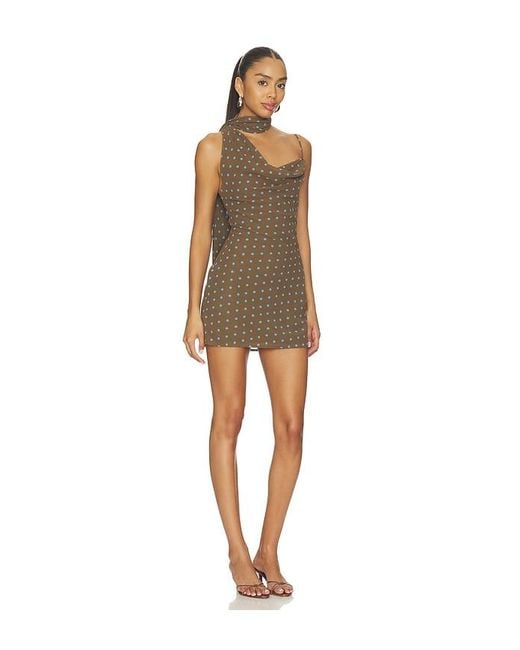 MORE TO COME Natural Betty Mini Dress