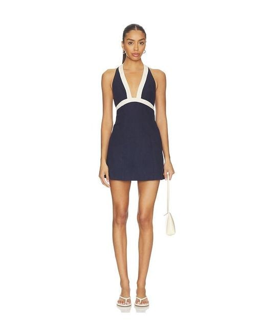Lovers + Friends Blue Cline Mini Dress