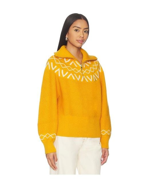 Varley Yellow Strick Sigrid