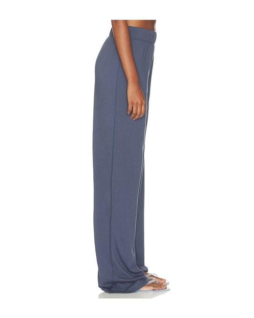 ÉTERNE Blue Cotton Lounge Pant