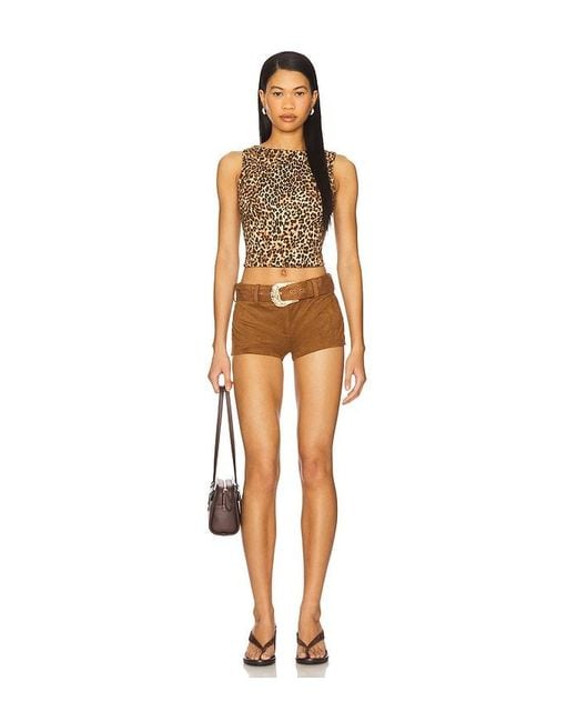 superdown Brown Raddix Short