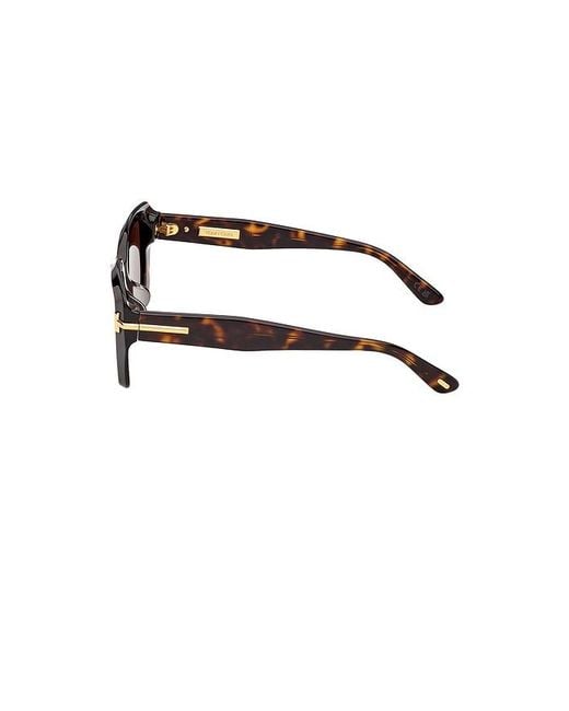 Tom Ford Brown Sonnenbrille Square