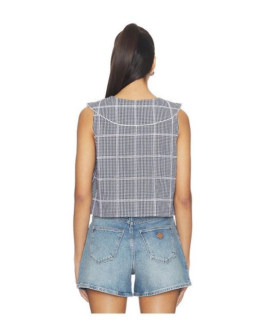 Free People Blue Waiting For Me Top