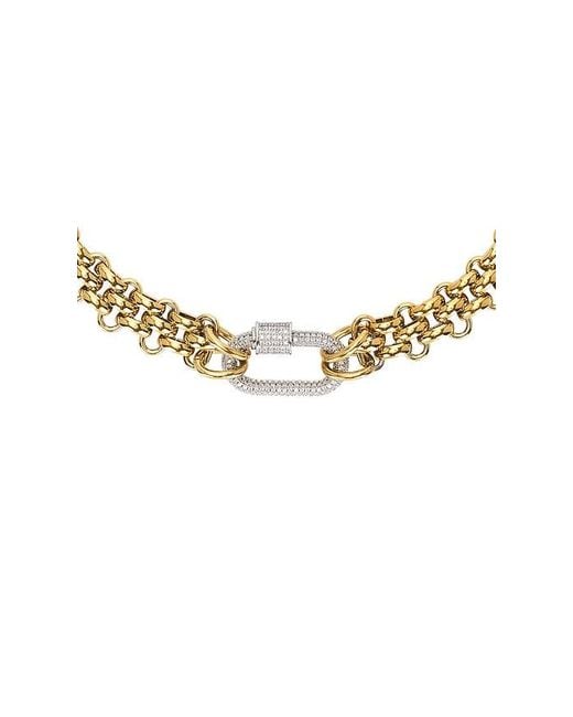 Mazin Jewels Metallic Jackie Necklace