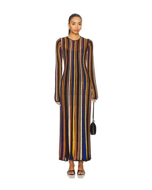 Ulla Johnson Multicolor Albie Knit Long Sleeve Dress