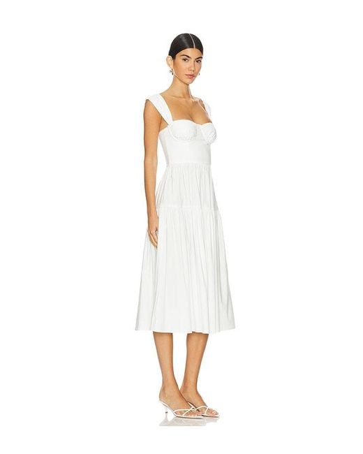 WeWoreWhat White Corset Midi Dress