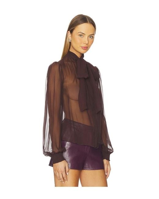 retroféte Purple Halsi Top