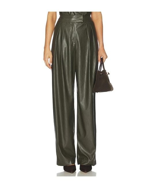 The Sei Green Double Pleat Trouser