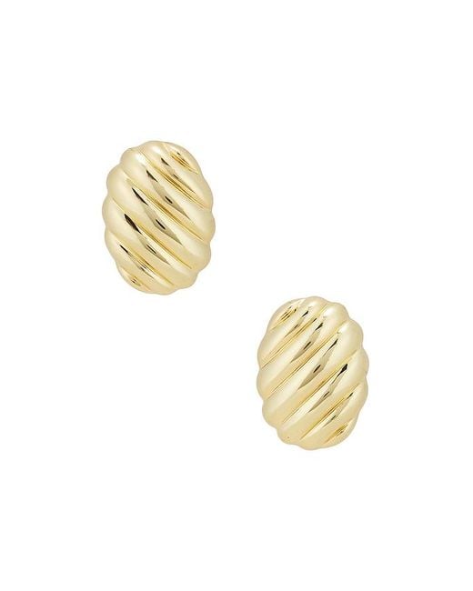 Anine Bing Metallic Ohrringe Ribbed