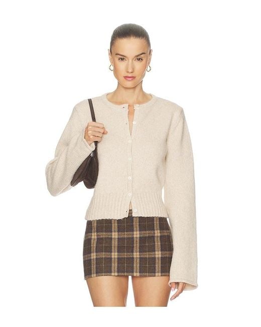 SNDY'S Natural Fluffy August Button Top