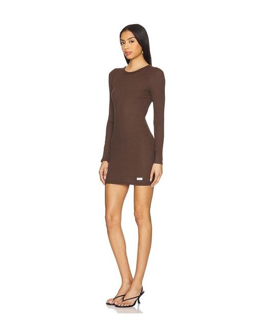 Alexander Wang ロングスリーブクルーネックドレス Multicolor