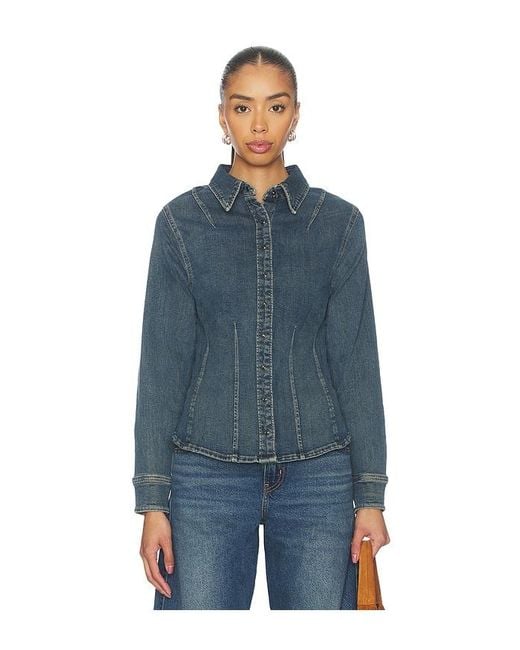 Levi's Blue Long Sleeve Shaped Shirt