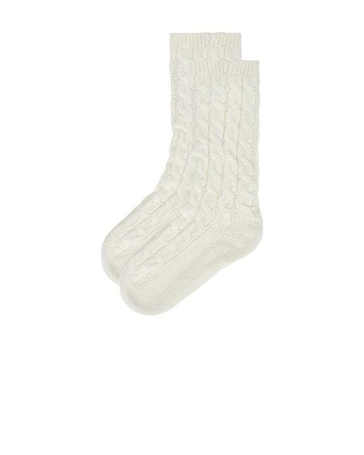 Eberjey White Cozy Sock