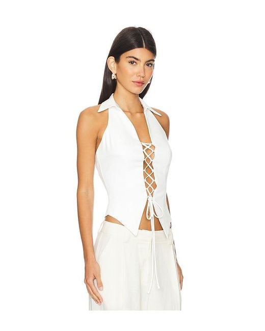 ALL THE WAYS White Imogen Vest