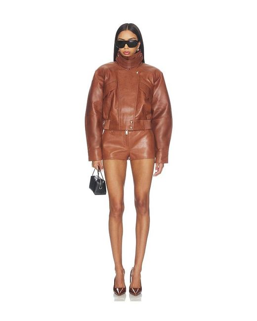 retroféte Multicolor Valesia Leather Short