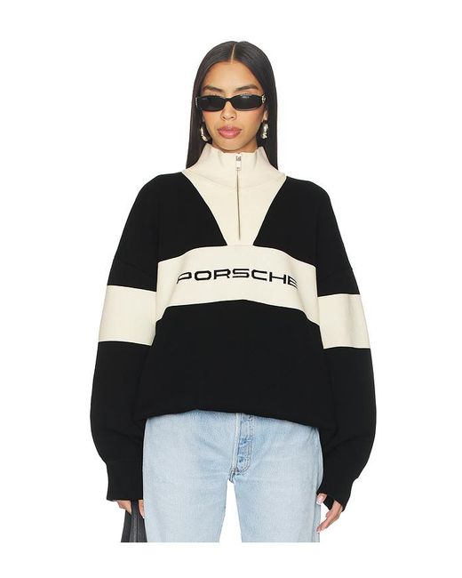 Porsche Design Black X Revolve Jet Knit Half Zip