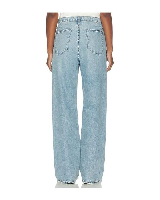Rag & Bone Blue Featherweight Phoebe Drawstring Wide Jeans