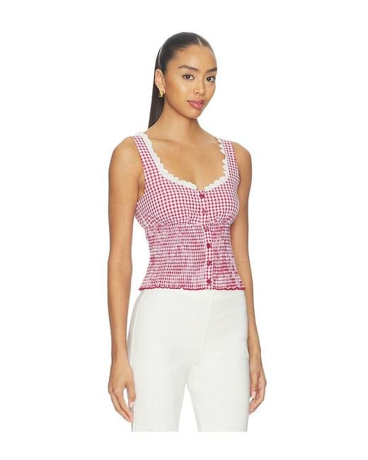 MORE TO COME Pink Milena Top