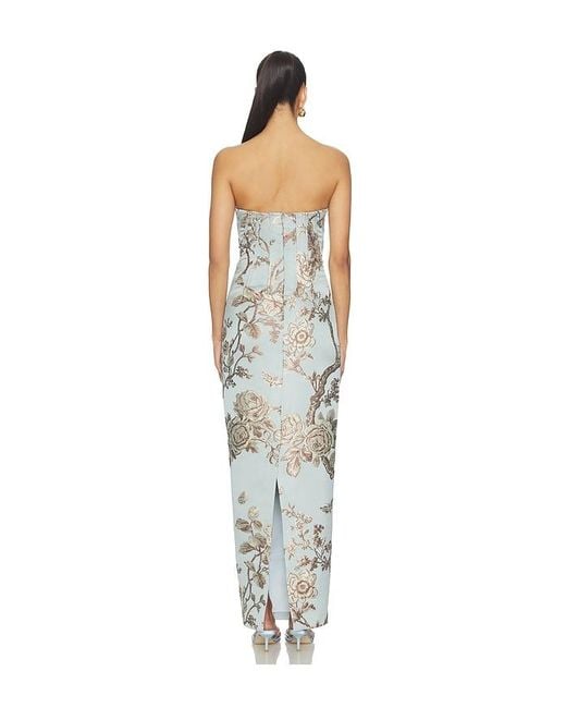 SAU LEE Multicolor Novella Brocade Dress