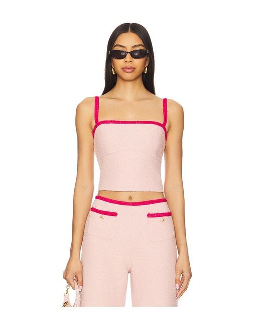 Amanda Uprichard Pink Windsor Top
