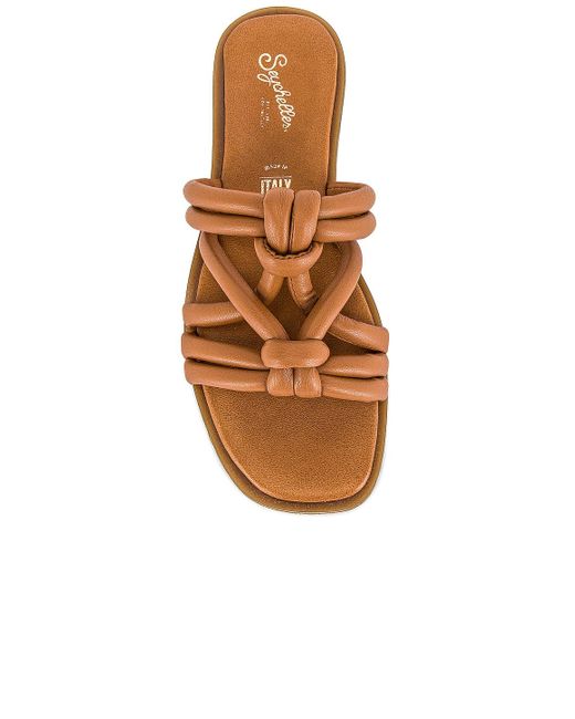 Seychelles Leather Sun-kissed Slides in Tan Leather (Brown) - Lyst