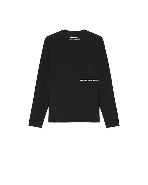Paradise Zero Black Web Tech Long Sleeve Tee for men