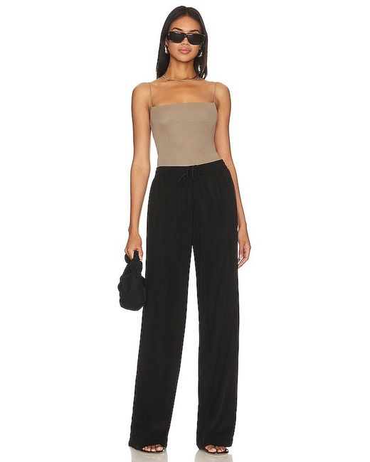 Enza Costa Black Essential Strappy Tank