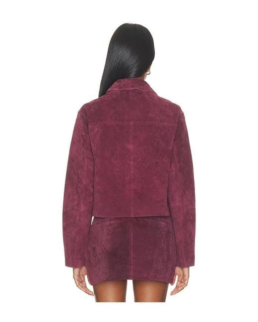 Blank NYC Red Suede Jacket