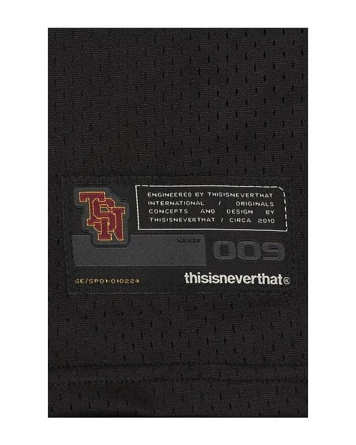 Thisisneverthat Black Football Jersey for men