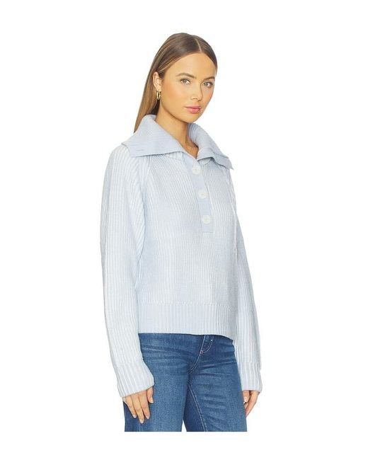 Varley White Filey Plated Sweater