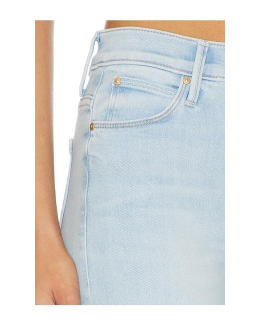 Mother Blue The Stunner Zip Bunny Snip Jeans