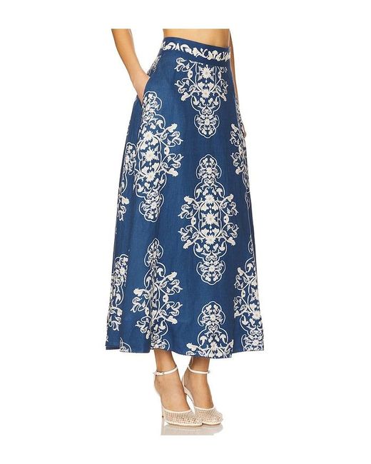 Agua Bendita Blue Bergamota Skirt