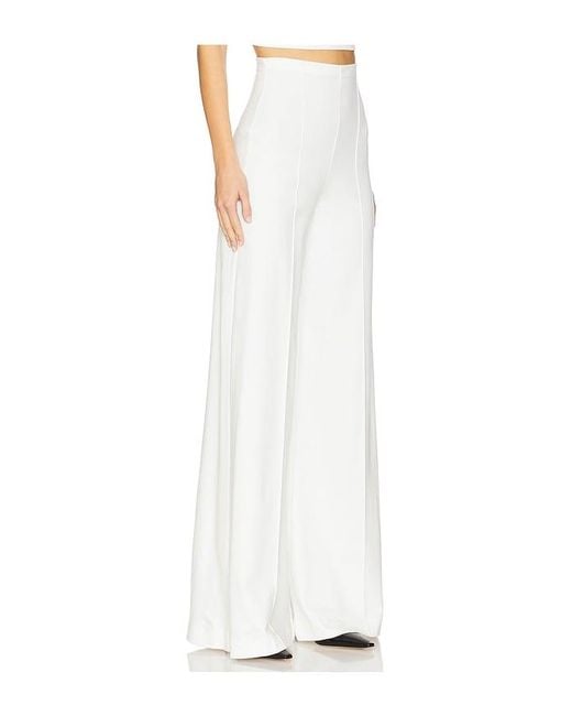 Ripley Rader White Ponte Knit Wide Leg Pant