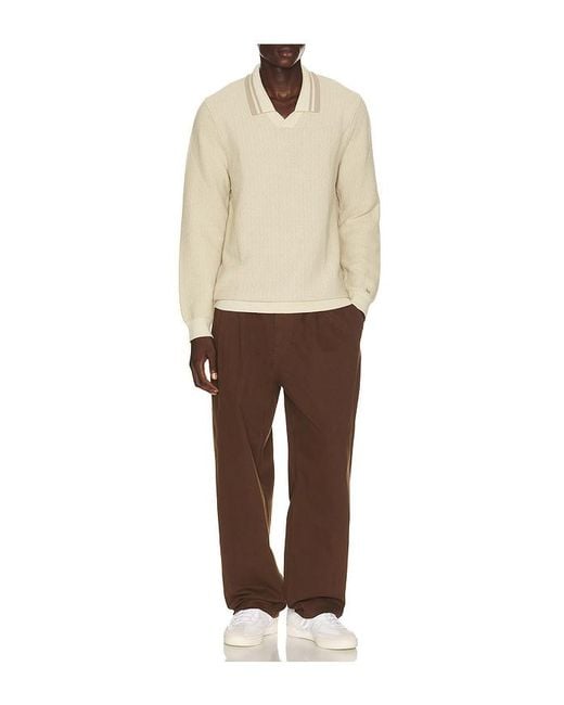 Rhone Natural Back Nine Knit Polo for men